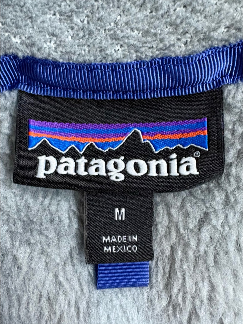 Women's PATAGONIA Re-Tool SNAP-T Grey & Purple POLARTEC Thermal FLEECE Pullover - Picture 4 of 5